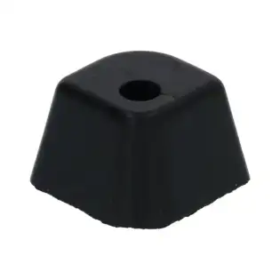 רגל גומי Berkel OEM P5012A בגודל 37x29x20 מ"מ, עם חור בקוטר 7 מ"מ.