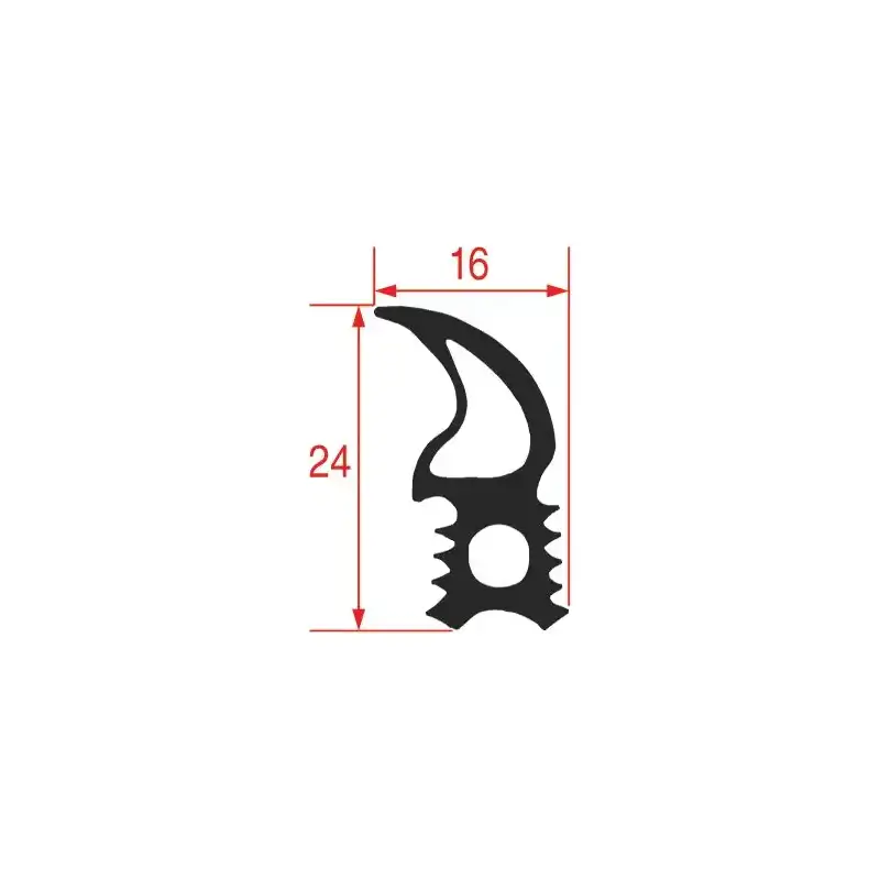 Kit de joint de porte Unox OEM KGN1422A en silicone 24x16 mm