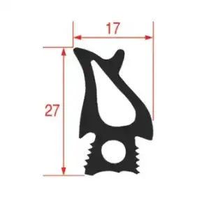 Unox OEM KGN1663A 도어 가스켓 키트 실리콘 27x17mm