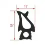 Unox OEM KGN1663A Door Gasket Kit Silicone 27x17 mm