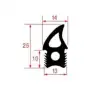 Junta de la puerta del horno Unox KGN1664A de 3070 mm.