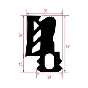 Junta de perfil MKN OEM 211171 para porta de armário 960697