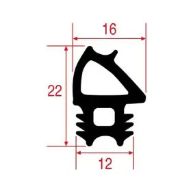 Lainox OEM LA70044924 Dørtætning K_202 80100611