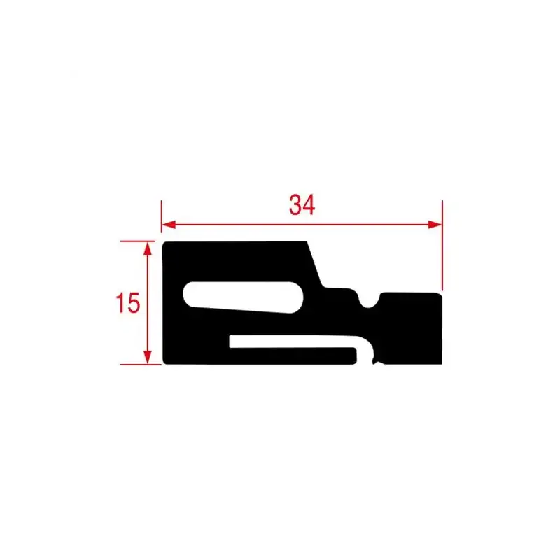 Kit de joint pour chariot de four Lainox LA70048030 - Silicone 14x28 mm