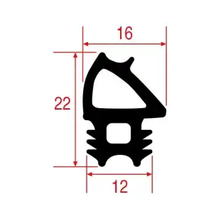 Joint d'origine Lainox OEM LA70048004 pour porte de four 560x465 mm.