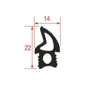 Tecnoeka OEM 01000070 front oven gasket 1700 mm