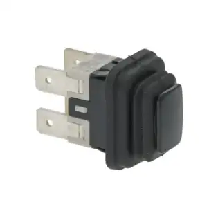 Aristarco OEM 12630 interrupteur monopolaire noir 10A 250V
