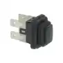 Interruptor unipolar preto Aristarco OEM 12630, 10A 250V.