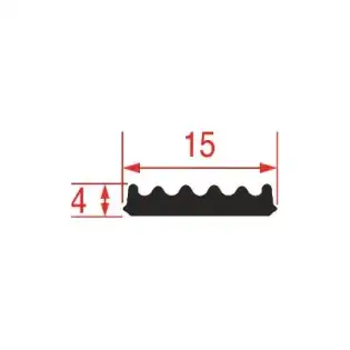 Aristarco OEM 6143 door gasket 1000 mm