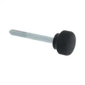 Bouton noir RGV OEM 00000000734 de diamètre 25 mm, pas de vis M6.