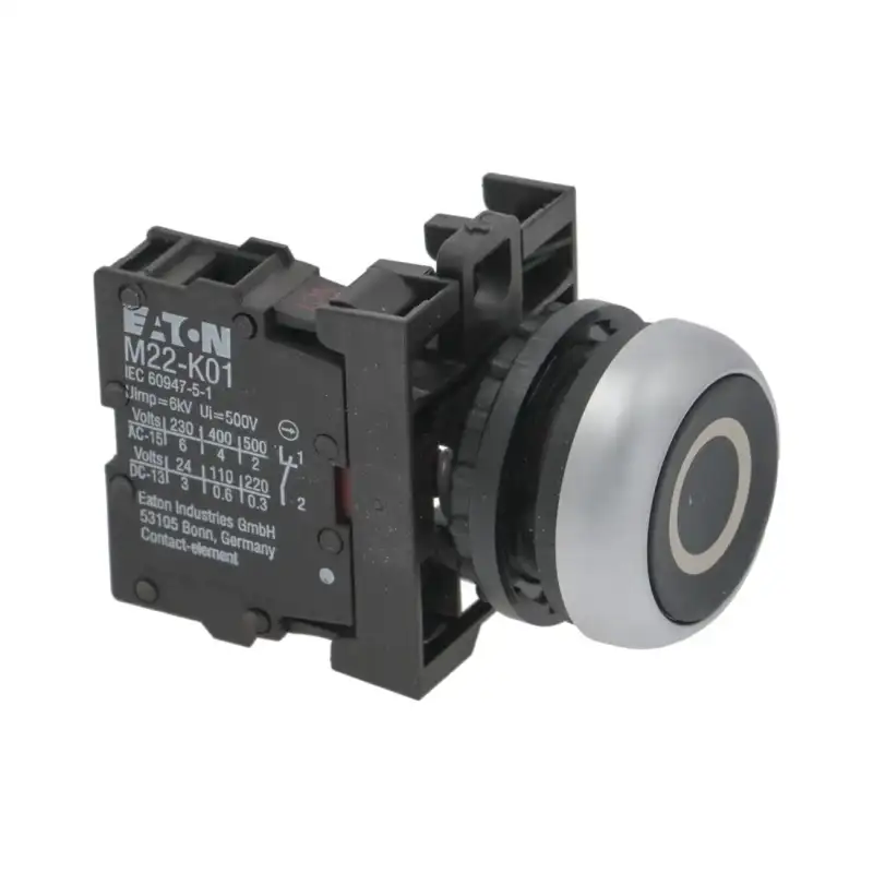 Moeller Eaton infällt tryckknapp svart "O" Ø22 mm