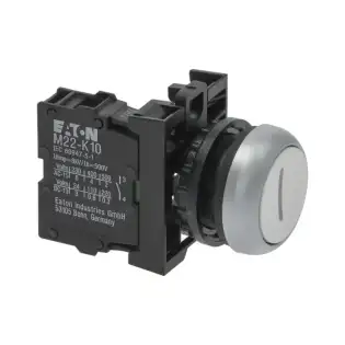 Pulsante a incasso Moeller Eaton opaco bianco "I" Ø22 mm