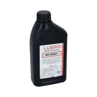 Aceite de engranajes Lubro Fluid en envase de 1 litro.