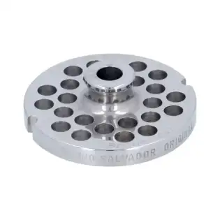 Plaque auto-affûtante en acier inoxydable modèle 12/8 ø 8 mm