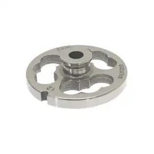 Chapa de aço inoxidável auto-afiante modelo 12/0 com 3 furos de ejeção.