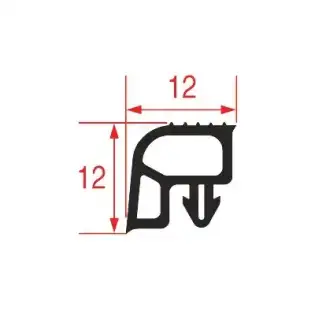 프리올리녹스 콜드룸 가스켓 6m 블랙 | 12x12mm | 3000/5000 TN