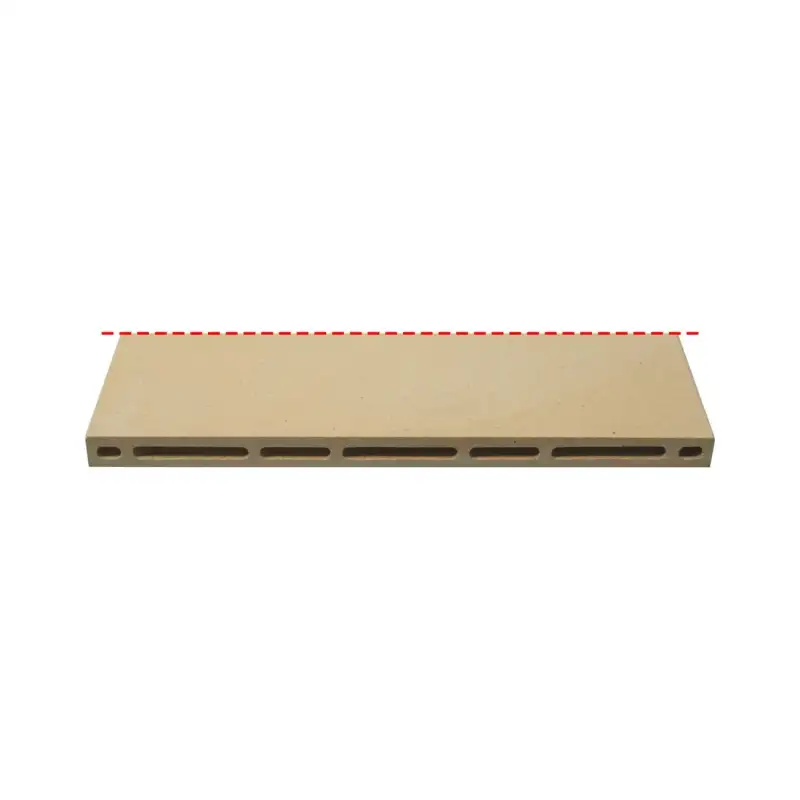Perforated refractory stone 700x350x22 mm for Pizza Group