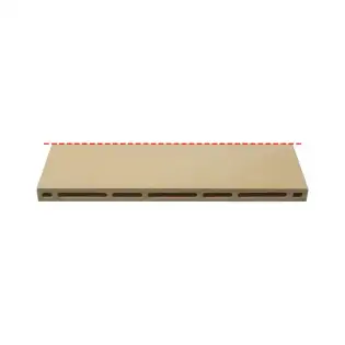 Perforated refractory stone 700x350x22 mm for Pizza Group
