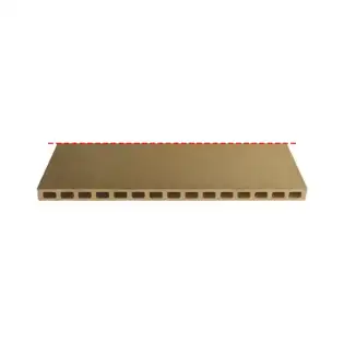 Perforated refractory stone 913x455x25 mm for OEM ovens