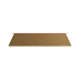 Refractory stone 615x330x11+3 mm for Moretti and Electrolux