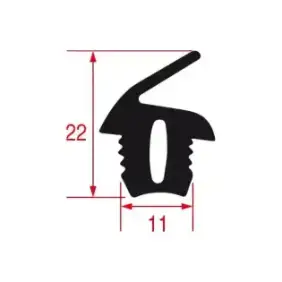 Joint de porte OEM Piron VXPAC00018 GUA30015 par mètre