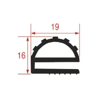 حشوة باب غرفة التبريد مقاس 20 متر باللون الأبيض
