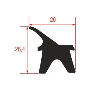 Oven door gasket 04880 3 m for Berto's Angelo Po and more