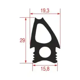 Angelo Po OEM oven door gasket 3077312 1410x690 mm