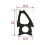 Joint de porte de four d'origine Angelo Po 3077312 1410x690 mm