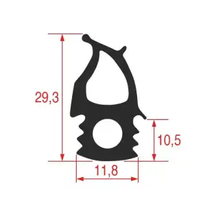 Zanussi OEM 0C1889 oven door gasket 1475x660 mm