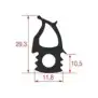 Zanussi OEM 0C1889 oven door gasket 1475x660 mm