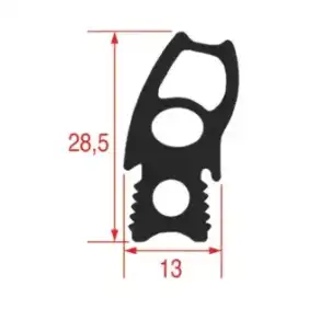 Uszczelka drzwi piekarnika 1490x627 mm do modelu Oztiryakiler 6226.00011.34