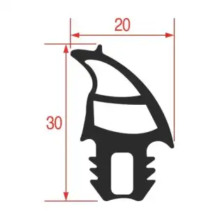 Eloma OEM 20000214 オーブン用のドアガスケット 1495x520 mm