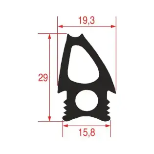 Joint de porte de four Angelo Po OEM 3077292 690x630 mm