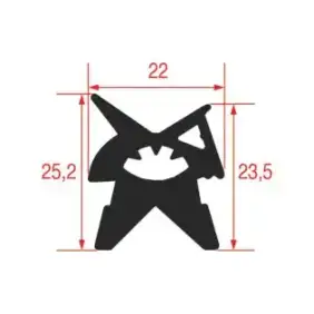 Backofentürdichtung 700x445 mm kompatibel mit Angelo Po 37Q0972