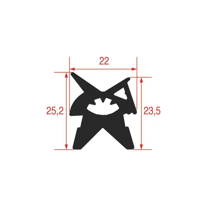 Guarnizione per sportello del forno 700x445 mm compatibile con Angelo Po 37Q0972.