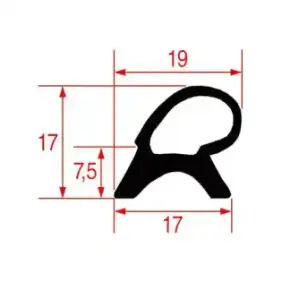 Guarnizione per porta del forno Zanussi OEM 055315 720x640 mm