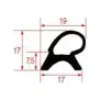 Uszczelka drzwi do piekarnika Zanussi OEM 055315 o wymiarach 720x640 mm.