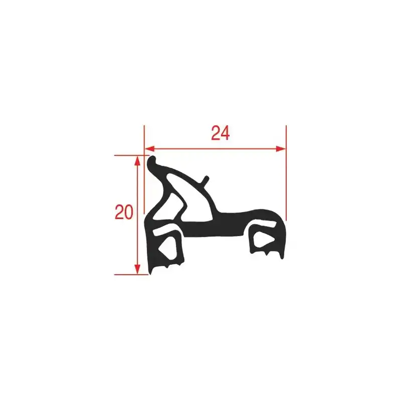 Joint de porte de four 730x665 mm pour Juno 005712 et Electrolux