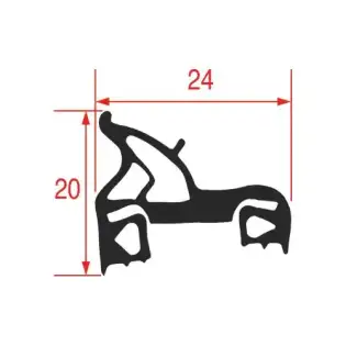Joint de porte de four 730x665 mm pour Juno 005712 et Electrolux