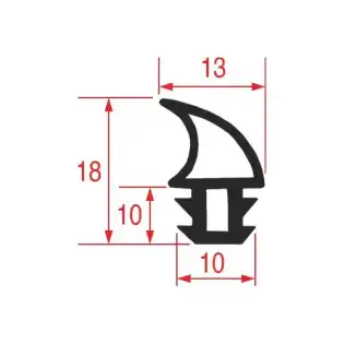 Smeg OEM 754132519 ovendeurdichting 2010 mm