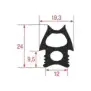 Oven door gasket 855x685 mm compatible with Angelo Po 36E3521