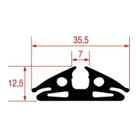 Uszczelka drzwi pieca Zanussi OEM 003680 o długości 1500 mm.