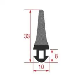 Kylrumdörrpackning säljs per löpmeter