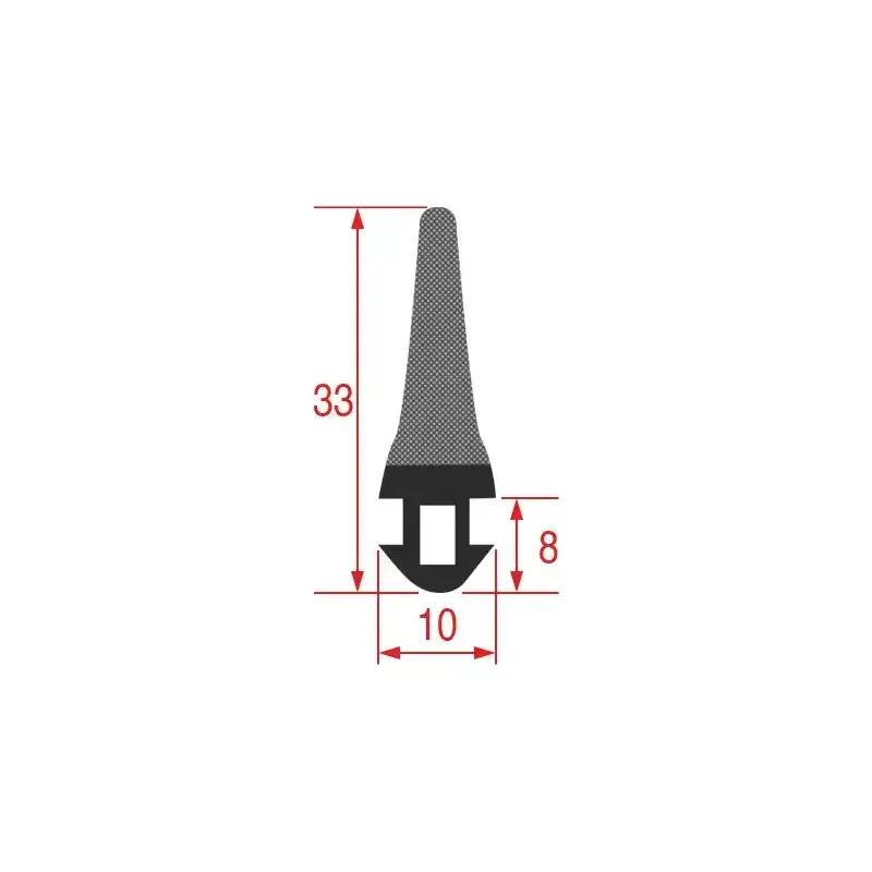 Kylrumdörrpackning säljs per löpmeter