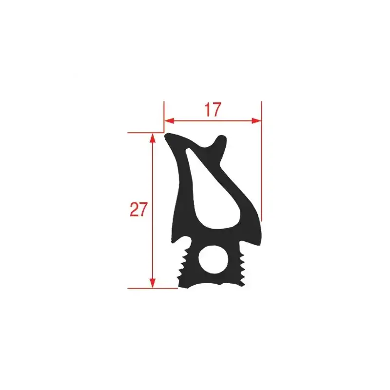 Front door gasket 1490x690 mm silicone elastomer