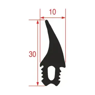 Oven door gasket 30x10 mm compatible with Coven MCGFC06N