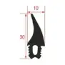 Oven door gasket 30x10 mm compatible with Coven MCGFC06N
