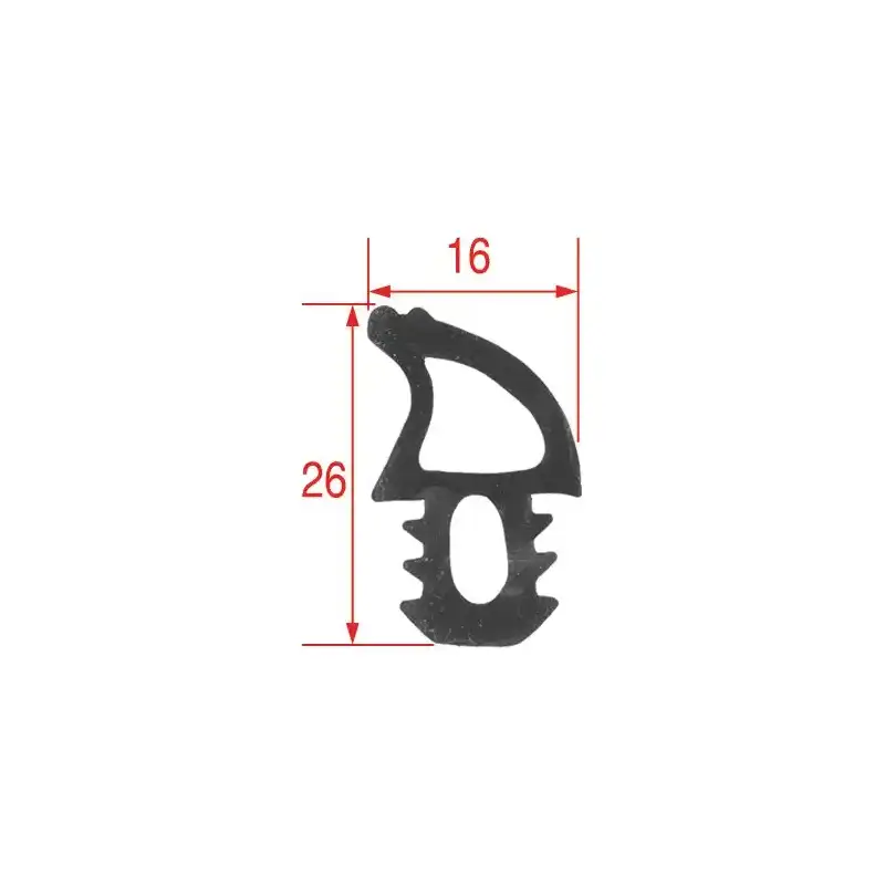 Joint de porte de four 16x26 mm compatible avec Garbin GUA060