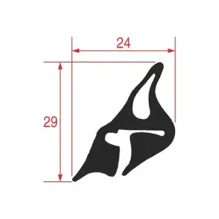 Joint de porte du cadre Eloma 1640 mm numéro de pièce EL0693219